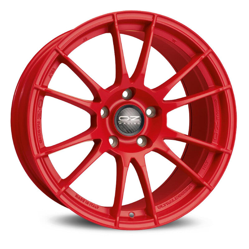 Carica immagine in Galleria Viewer, Cerchio OZ Racing Ultraleggera HLT 8,5x20 5x120 ET45 - Rosso opaco