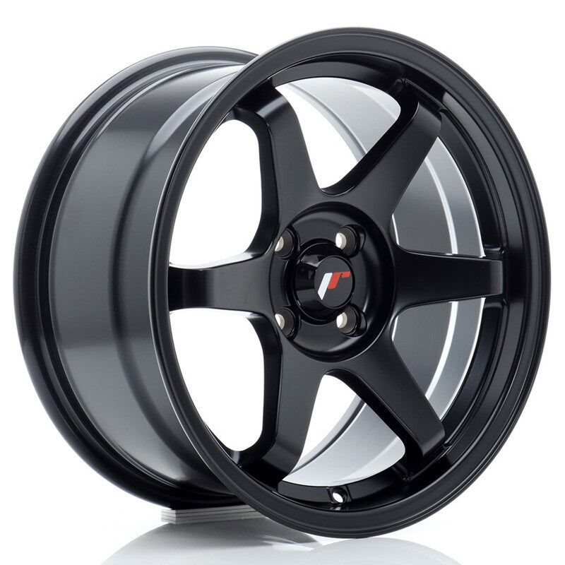 Carica immagine in Galleria Viewer, Cerchio Japan Racing JR-3 8x16 4x100 ET25 - Nero opaco