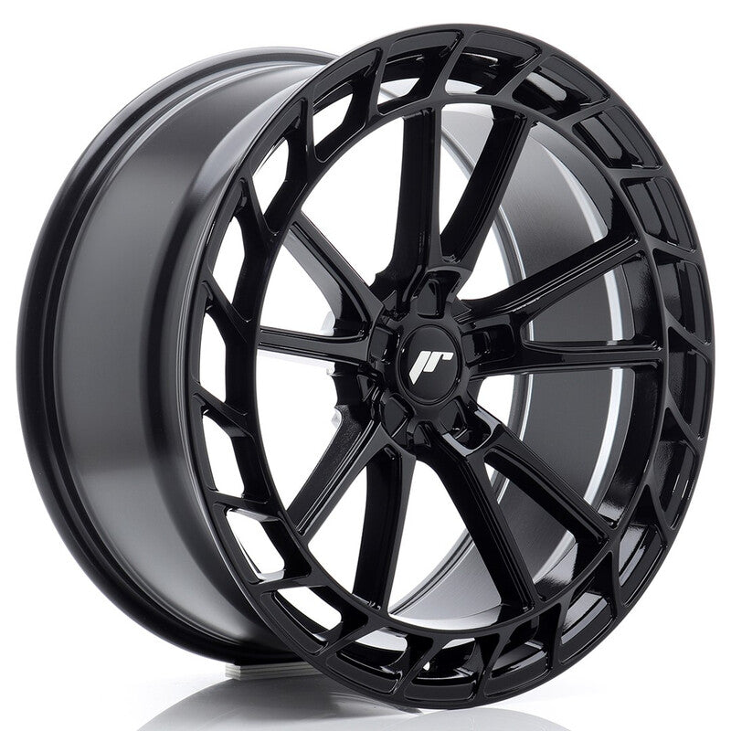 Carica immagine in Galleria Viewer, Cerchio Japan Racing JR-45 9,5x21 foratura su misura 5 fori ET15-35 - Nero lucido