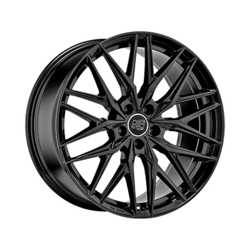 Carica immagine in Galleria Viewer, Cerchio MSW 50 10x22 5x130 ET36 - Nero lucido