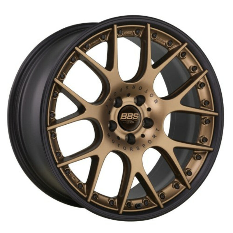 Carica immagine in Galleria Viewer, Cerchio BBS CH-RII 11,5x22 5x130 ET50 - Bronzo e nero