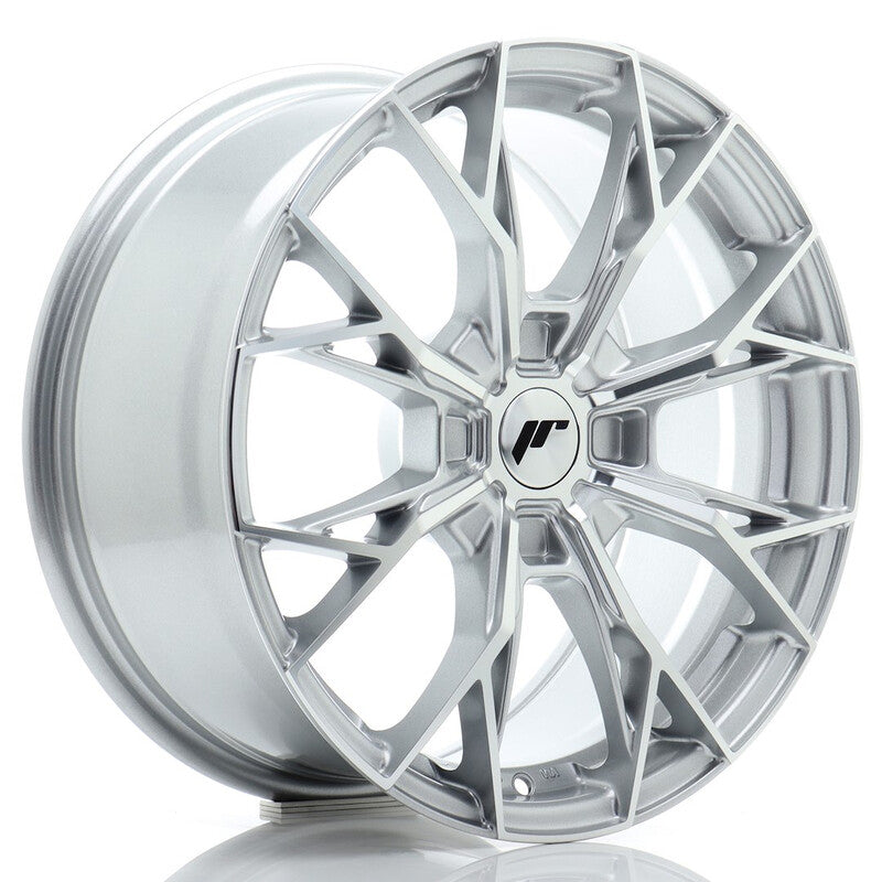 Carica immagine in Galleria Viewer, Cerchio Japan Racing JR-49 8x17 foratura su misura 4 fori ET20-40 - Argento lucidato