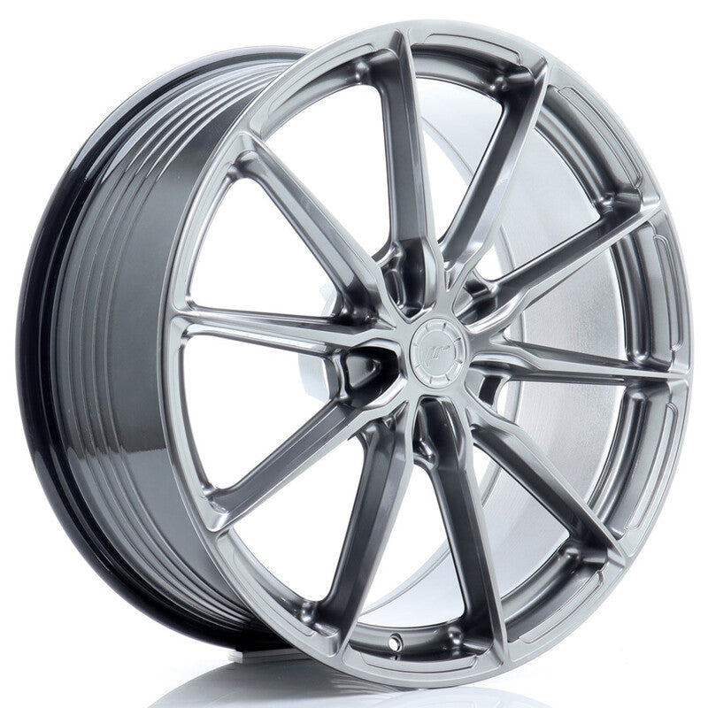 Carica immagine in Galleria Viewer, Cerchio Japan Racing JR-37 Extreme Concave 10x21 foratura su misura 5 fori ET10-64 - Hyper Black
