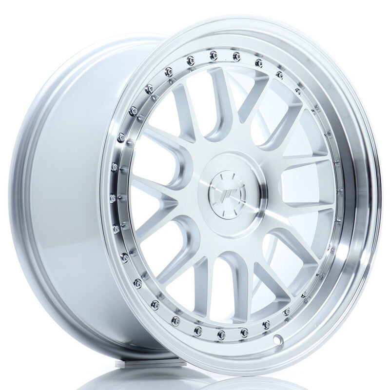 Carica immagine in Galleria Viewer, Cerchio Japan Racing JR-40 8,5x18 foratura su misura 5 fori ET15-35 - Argento
