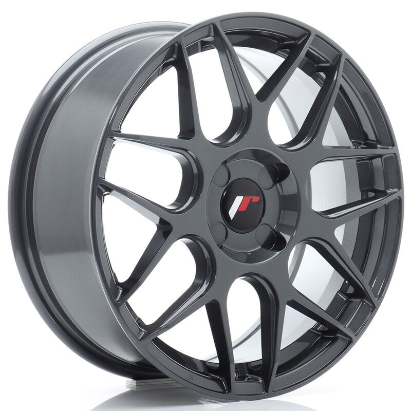 Carica immagine in Galleria Viewer, Cerchio Japan Racing JR-18 7x17 foratura su misura 4 fori ET20-40 - Hyper Gray