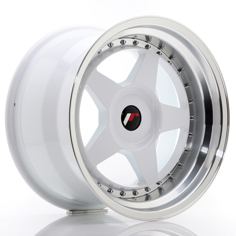 Carica immagine in Galleria Viewer, Cerchio Japan Racing JR-6 10x17 foratura su misura 4/5 fori ET20 - Bianco