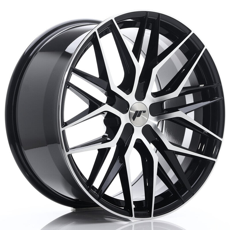 Carica immagine in Galleria Viewer, Cerchio Japan Racing JR-28 Extreme Concave 10,5x21 foratura su misura 5 fori ET15-55 - Nero lucidato
