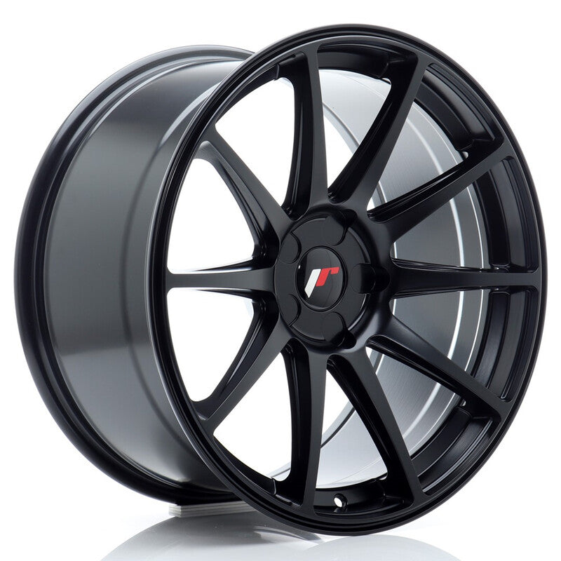 Carica immagine in Galleria Viewer, Cerchio Japan Racing JR-11 Extreme Concave 9,5x19 foratura su misura 5 fori ET15-35 - Nero opaco