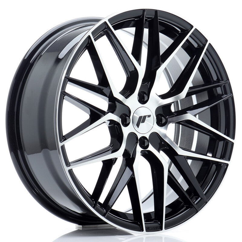 Carica immagine in Galleria Viewer, Cerchio Japan Racing JR-28 7,5x18 4x100 ET40 - Nero lucido lucidato