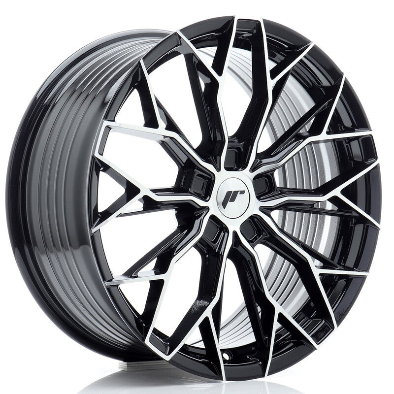 Carica immagine in Galleria Viewer, Cerchio Japan Racing JR-49 8,5x19 foratura su misura 5 fori ET20-45 - Nero lucidato