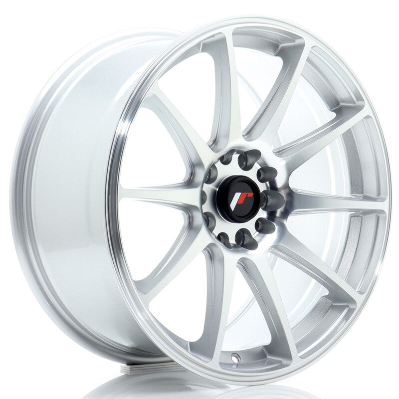 Carica immagine in Galleria Viewer, Cerchio Japan Racing JR-11 8,5x18 5x100/5x108 ET35 - Argento lucidato