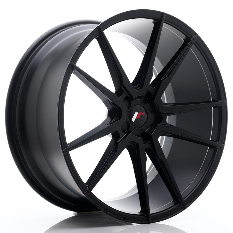 Carica immagine in Galleria Viewer, Cerchio Japan Racing JR-21 Extreme Concave 10,5x22 foratura su misura 5 fori ET15-50 - Nero opaco satinato
