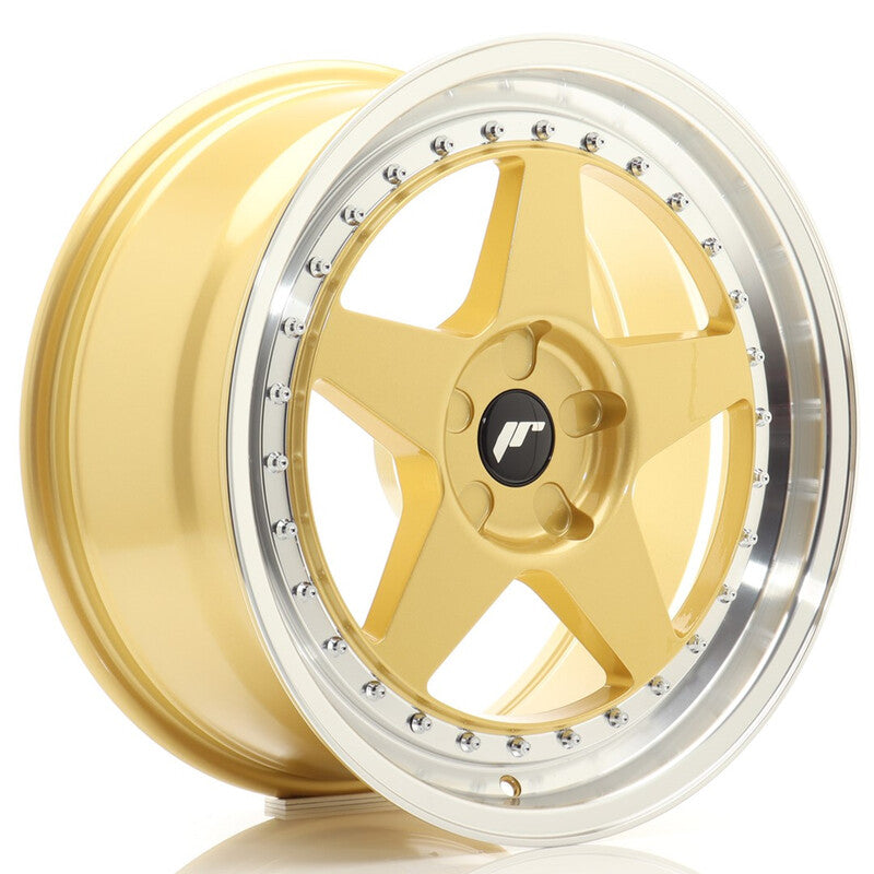 Carica immagine in Galleria Viewer, Cerchio Japan Racing JR-6 8,5x18 foratura su misura 5 fori ET20-40 - Oro