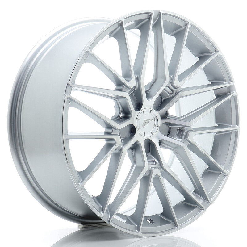 Carica immagine in Galleria Viewer, Cerchio Japan Racing JR-38 8,5x19 foratura su misura 5 fori ET20-45 - Argento