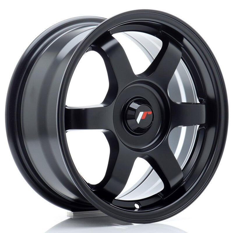 Carica immagine in Galleria Viewer, Cerchio Japan Racing JR-3 7x15 foratura su misura 4/5 fori ET25-42 - Nero opaco