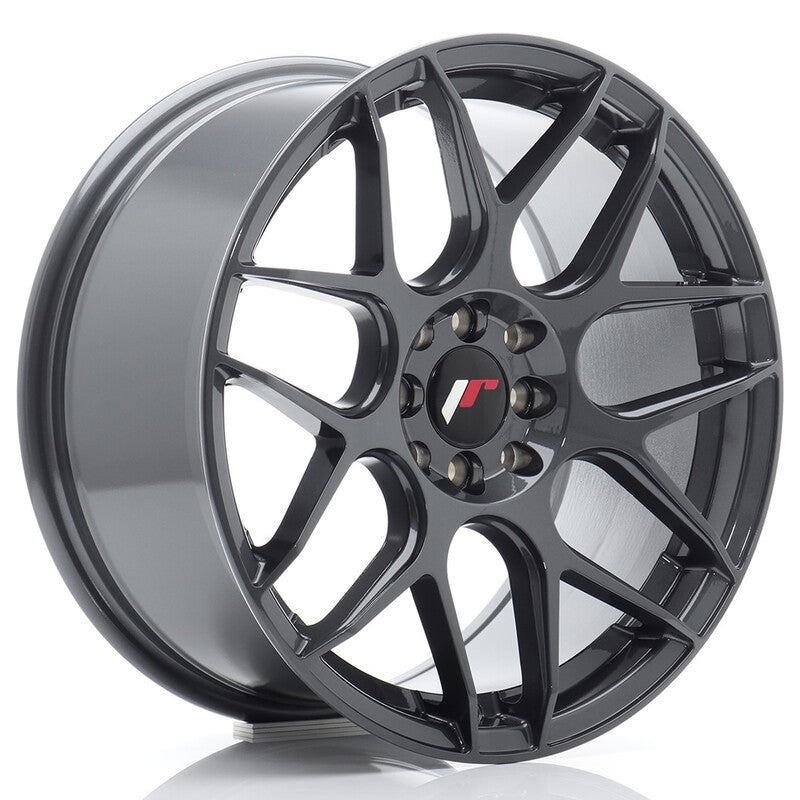 Carica immagine in Galleria Viewer, Cerchio Japan Racing JR-18 8x17 5x100/5x114.3 ET35 - Hyper Gray