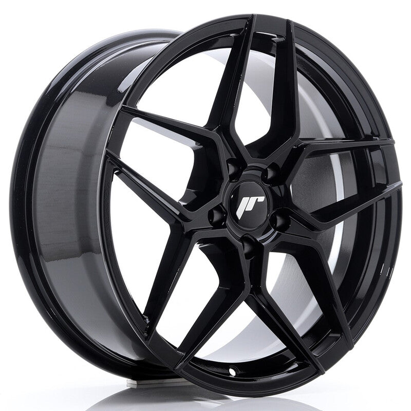 Carica immagine in Galleria Viewer, Cerchio Japan Racing JR-34 8x18 5x112 ET42 - Nero lucido