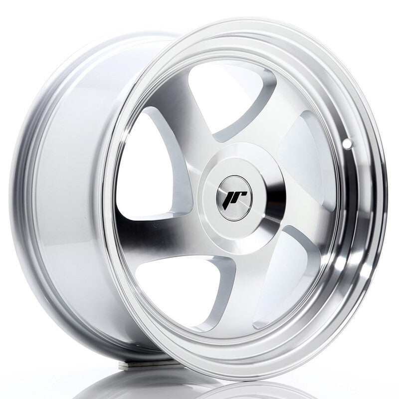 Carica immagine in Galleria Viewer, Cerchio Japan Racing JR-15 8x17 foratura su misura 4/5 fori ET35 - Argento lucidato