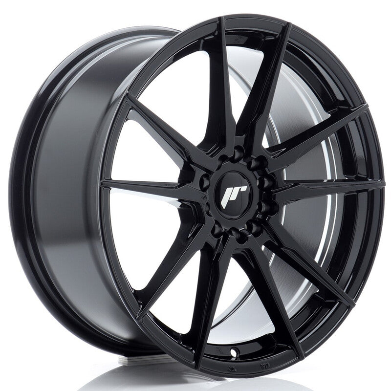 Carica immagine in Galleria Viewer, Cerchio Japan Racing JR-21 8,5x18 5x100/5x120 ET35 - Nero lucido