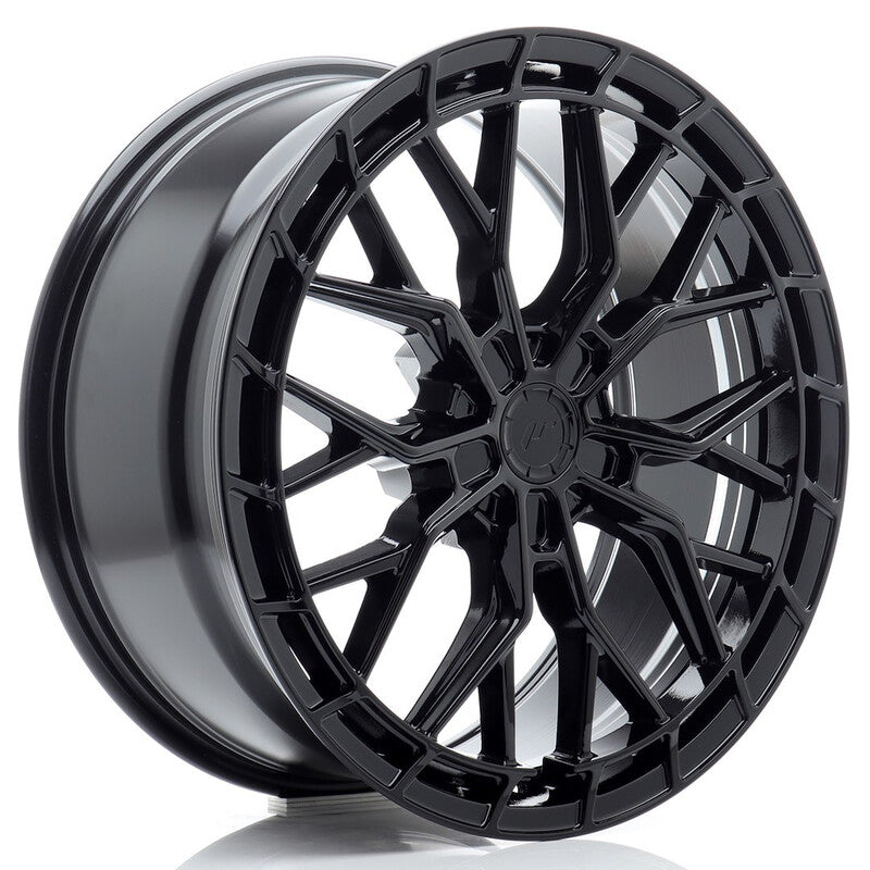 Carica immagine in Galleria Viewer, Cerchio Japan Racing JR-48 8,5x20 foratura su misura 5 fori ET20-45 - Nero lucido