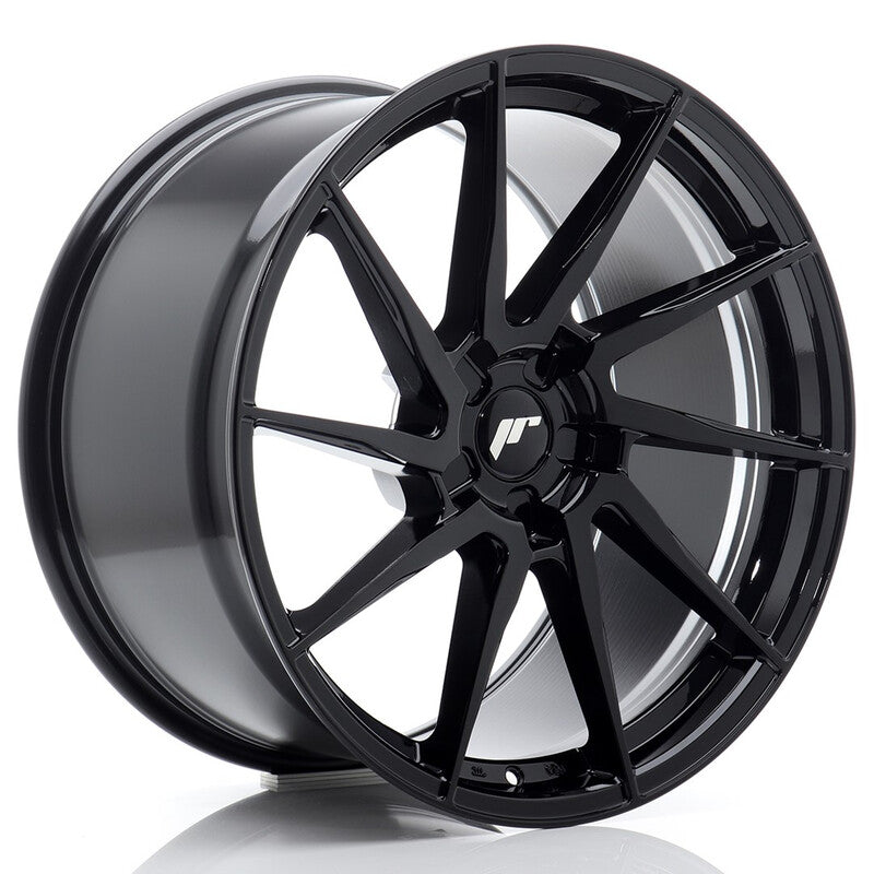 Carica immagine in Galleria Viewer, Cerchio Japan Racing JR-36 Extreme Concave 10,5x20 foratura su misura 5 fori ET15-50 - Nero lucido