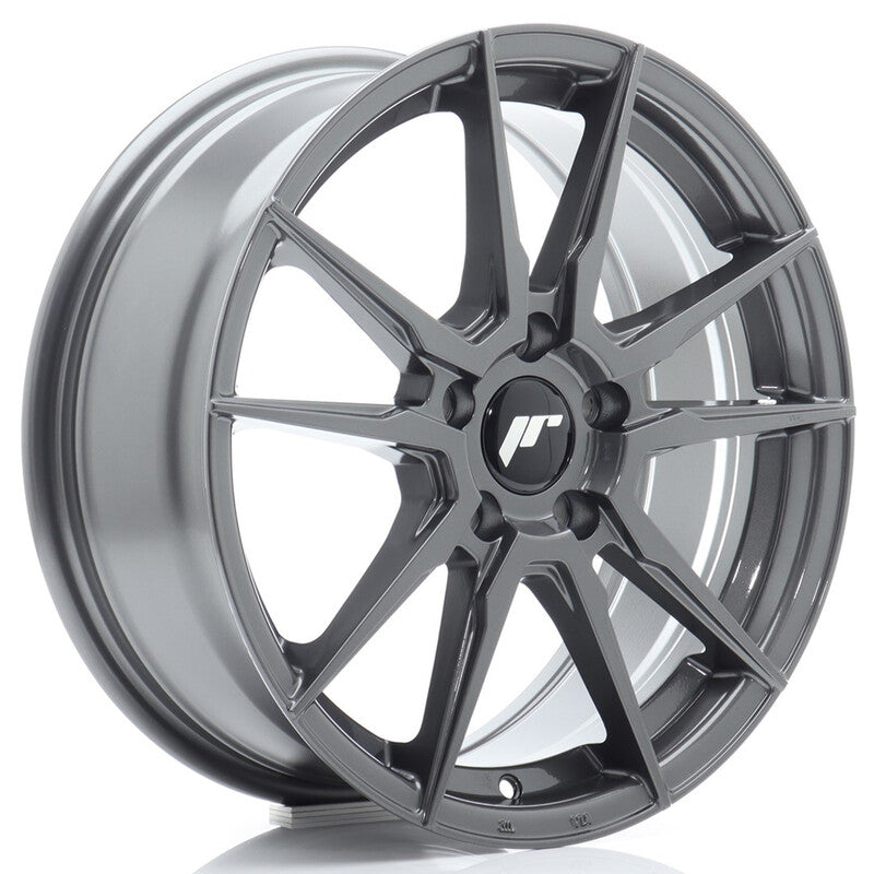 Carica immagine in Galleria Viewer, Cerchio Japan Racing JR-21 7x17 5x100 ET40 - Hyper Gray