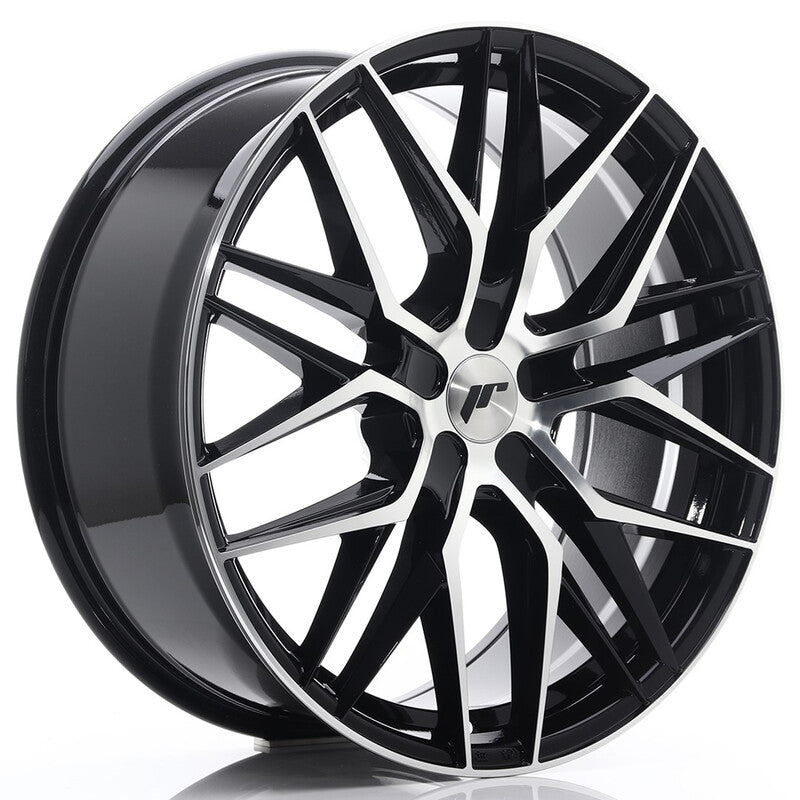 Carica immagine in Galleria Viewer, Cerchio Japan Racing JR-28 Extreme Concave 9x21 foratura su misura 5 fori ET15-45 - Nero lucidato