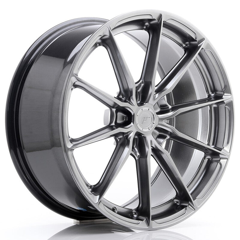 Carica immagine in Galleria Viewer, Cerchio Japan Racing JR-37 8,5x19 foratura su misura 5 fori ET20-45 - Hyper Black