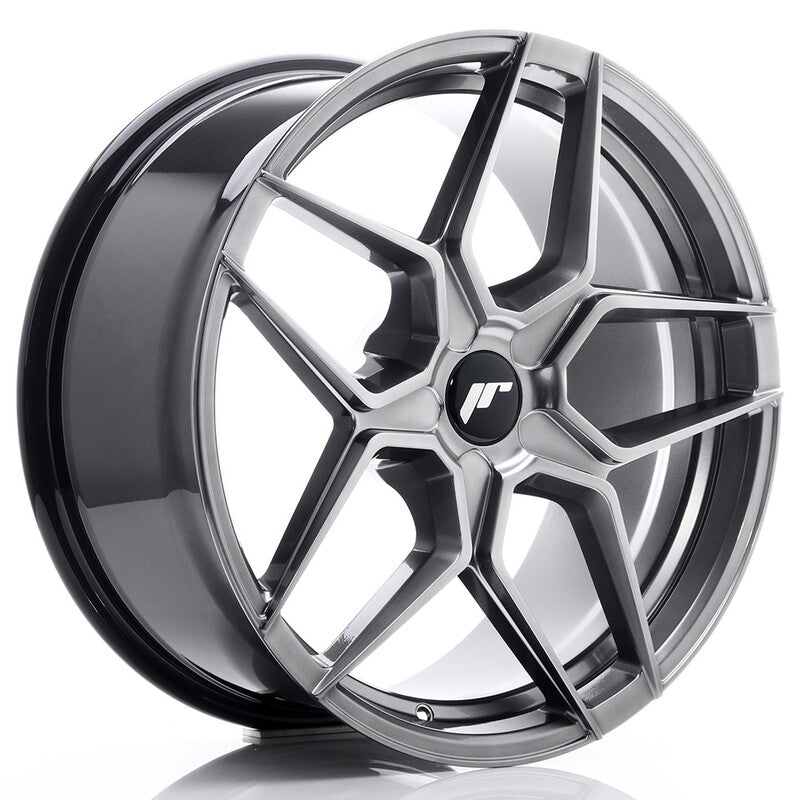 Carica immagine in Galleria Viewer, Cerchio Japan Racing JR-34 8,5x19 foratura su misura 5 fori ET20-40 - Hyper Black
