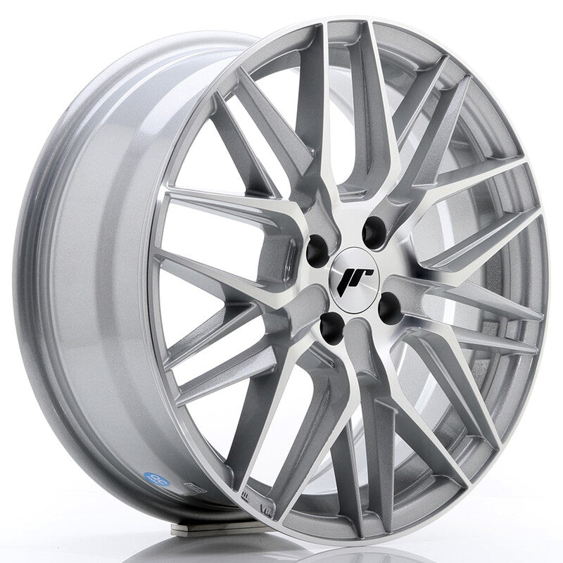 Carica immagine in Galleria Viewer, Cerchio Japan Racing JR-28 7x17 4x100 ET40 - Argento lucidato
