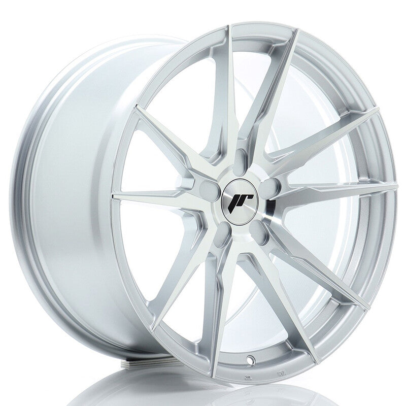 Carica immagine in Galleria Viewer, Cerchio Japan Racing JR-21 Extreme Concave 10x19 foratura su misura 5 fori ET20-51 - Argento lucidato