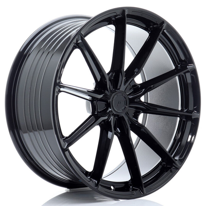 Carica immagine in Galleria Viewer, Cerchio Japan Racing JR-37 Extreme Concave 11,5x21 foratura su misura 5 fori ET17-60 - Nero lucido