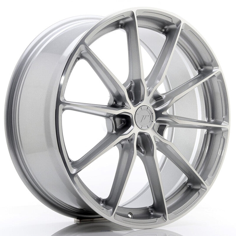 Carica immagine in Galleria Viewer, Cerchio Japan Racing JR-37 8,5x20 foratura su misura 5 fori ET20-45 - Argento