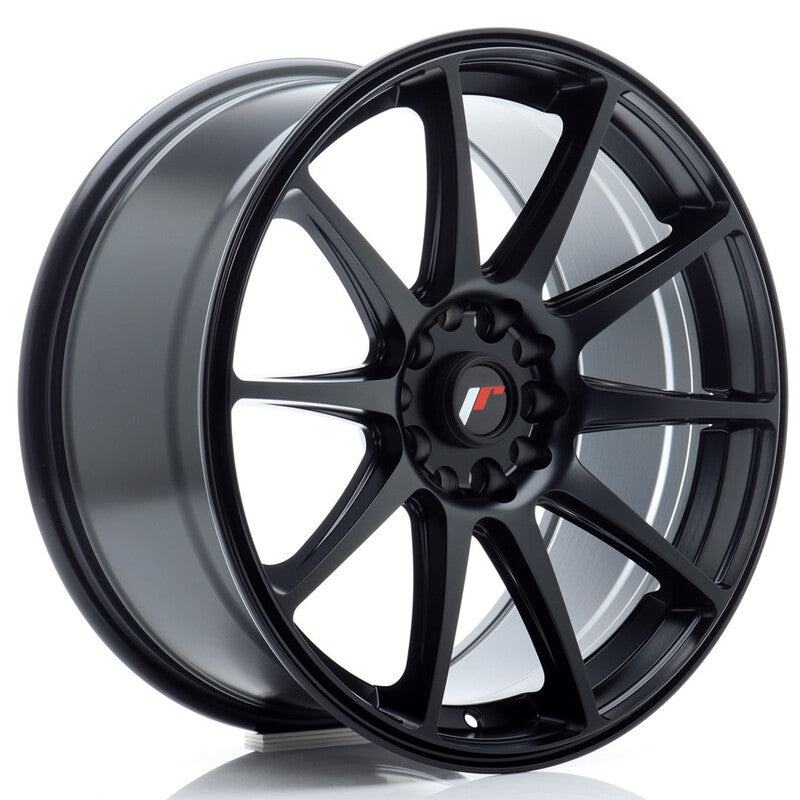 Carica immagine in Galleria Viewer, Cerchio Japan Racing JR-11 8,5x18 5x100/5x108 ET35 - Nero opaco