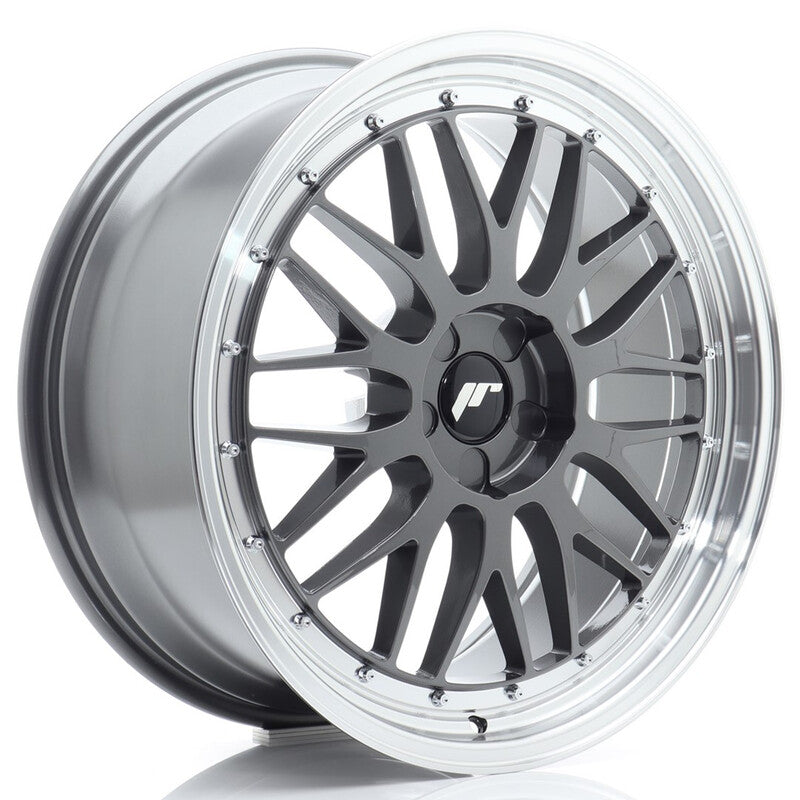 Carica immagine in Galleria Viewer, Cerchio Japan Racing JR-23 8,5x20 foratura su misura 5 fori ET20-45 - Hyper Gray