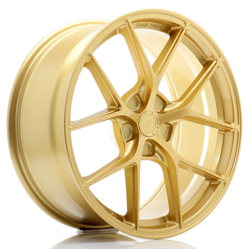 Carica immagine in Galleria Viewer, Cerchio Japan Racing SL-01 Super Light 8x19 foratura su misura 5 fori ET20-40 - Oro