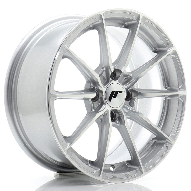 Carica immagine in Galleria Viewer, Cerchio Japan Racing JR-37 7x15 4x100 ET38 - Argento lucidato