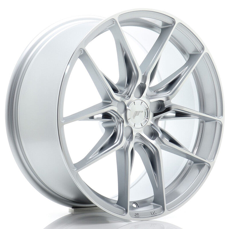 Carica immagine in Galleria Viewer, Cerchio Japan Racing JR-44 8x18 foratura su misura 5 fori ET20-42 - Argento lucidato