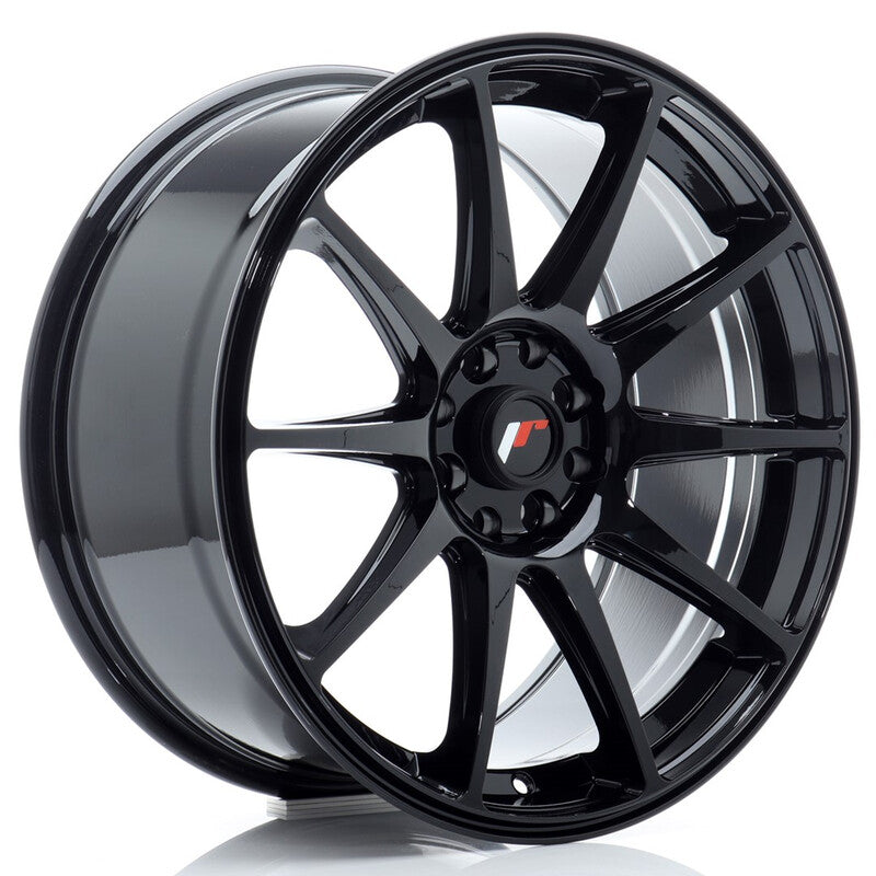 Carica immagine in Galleria Viewer, Cerchio Japan Racing JR-11 8,5x18 5x100/5x108 ET35 - Nero lucido