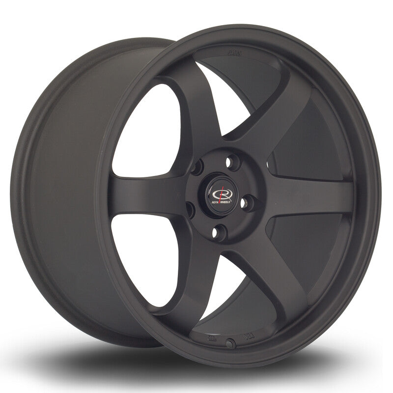 Carica immagine in Galleria Viewer, Cerchio Rota Grid 10x18 5x114.3 ET15 - Nero opaco