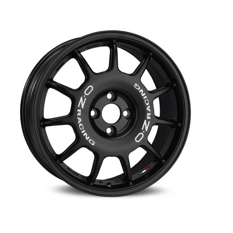 Carica immagine in Galleria Viewer, Cerchio OZ Racing Leggenda 7x17 4x100 ET42 - Nero opaco con scritte bianche