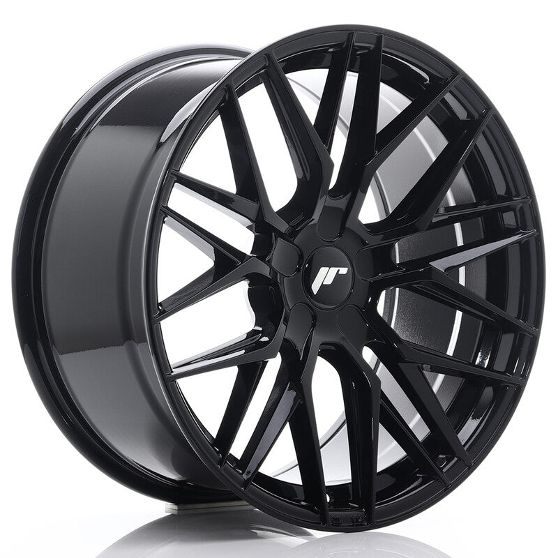 Carica immagine in Galleria Viewer, Cerchio Japan Racing JR-28 Extreme Concave 9,5x19 foratura su misura 5 fori ET20-40 - Nero lucido