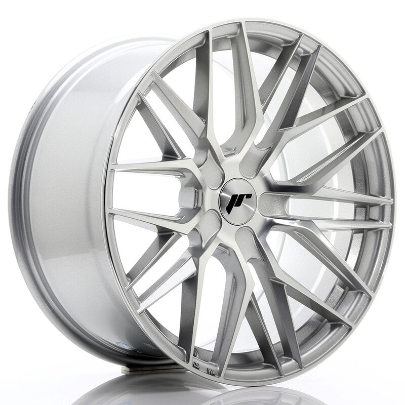 Carica immagine in Galleria Viewer, Cerchio Japan Racing JR-28 Extreme Concave 9,5x19 foratura su misura 5 fori ET20-40 - Argento lucidato