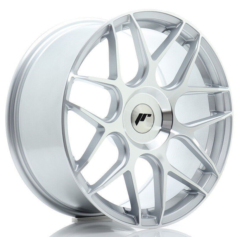 Carica immagine in Galleria Viewer, Cerchio Japan Racing JR-18 8,5x18 foratura su misura 4/5 fori ET20-45 - Argento