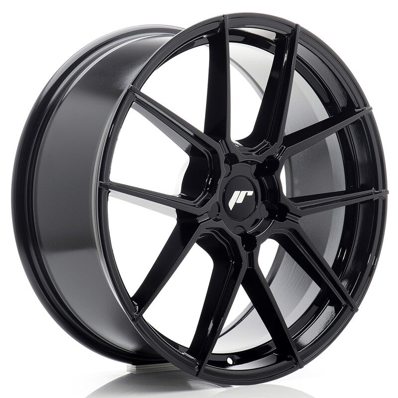 Carica immagine in Galleria Viewer, Cerchio Japan Racing JR-30 8x20 foratura su misura 5 fori ET20-40 - Nero lucido