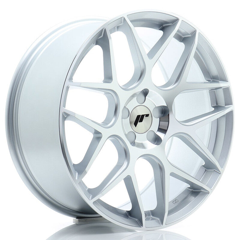 Carica immagine in Galleria Viewer, Cerchio Japan Racing JR-18 8,5x19 foratura su misura 5 fori ET20-45 - Argento