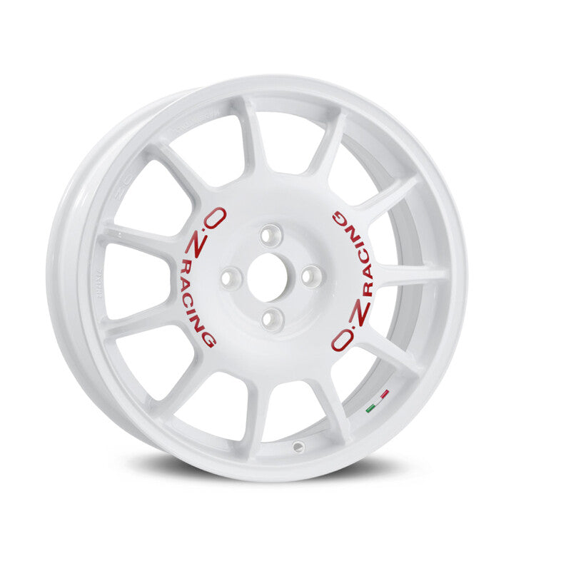 Carica immagine in Galleria Viewer, Cerchio OZ Racing Leggenda 7x17 4x100 ET42 - Bianco con scritte rosse
