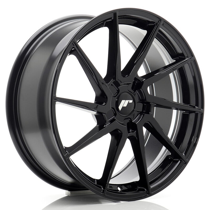 Carica immagine in Galleria Viewer, Cerchio Japan Racing JR-36 8,5x19 foratura su misura 5 fori ET20-45 - Nero lucido