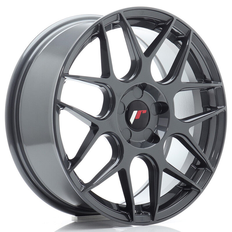 Carica immagine in Galleria Viewer, Cerchio Japan Racing JR-18 7x17 foratura su misura 5 fori ET20-40 - Hyper Gray