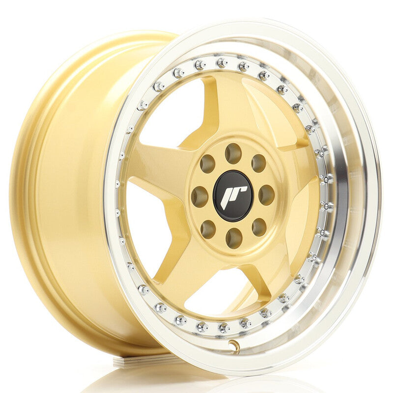 Carica immagine in Galleria Viewer, Cerchio Japan Racing JR-6 7x15 4x100/4x108 ET25 - Oro